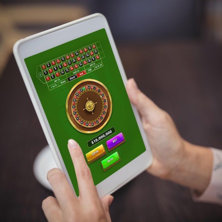 Blackjack player making a hit decision
